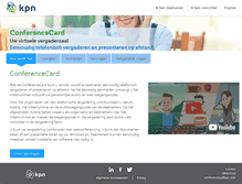 Tablet Screenshot of conferencecard.nl